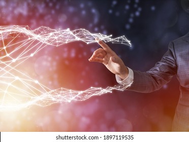 Big data analysis futuristic concept with network mesh and artificial intelligence, 3D rendering business concept - Powered by Shutterstock - Get 15% off with code: PIKWIZARD15