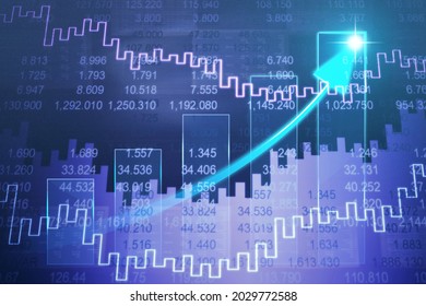 Big Data Analytics Illustration On Dark Background