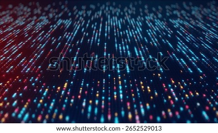 Big Data Analytics Neural Network Data Flow Visualization, AI Machine Learning, Quantum Computing, Binary Code Digital Grid, Futuristic Artificial Intelligence Technology Abstract Background