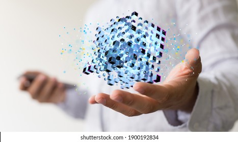 Big data cloud digital 3d