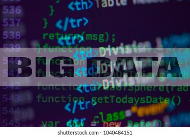 Big data and computer concept.
