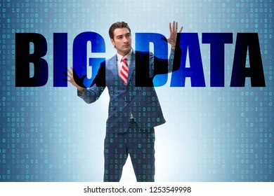 Big data concept with data mining analyst