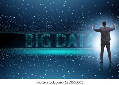 Big data concept with data mining analyst