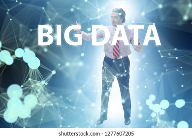 Big data concept with data mining analyst
