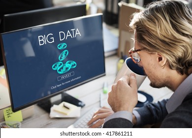 Big Data Digital Information Network Storage Concept
