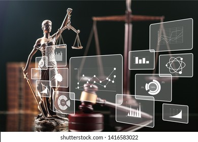 Big Data Law Justice Analytics Concept