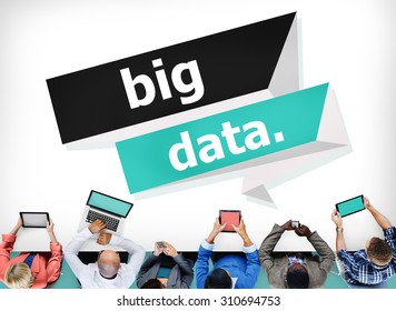 Big Data Network Connnecting Storage Computing Internet Concept