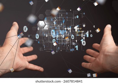 Big data visualization background.Abstract technology - Powered by Shutterstock - Get 15% off with code: PIKWIZARD15