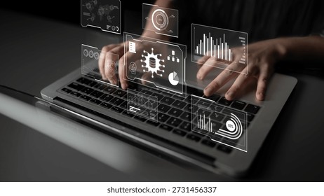 Big data visualization dashboard showing analytics, insights, and performance. Data supports decisions, data reveals trends, data powers analytics, and transforms strategy. Latch