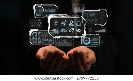 Big data visualization dashboard showing analytics, insights, and performance. Data supports decisions, data reveals trends, data powers analytics, and transforms strategy. Marrow