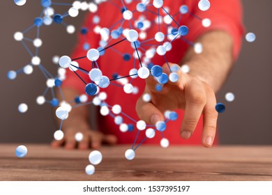 Big data visualization. Network connection structure
