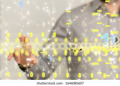 Big data visualization. Network connection structure