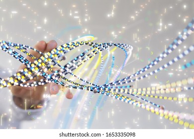Big data visualization. Network connection structure