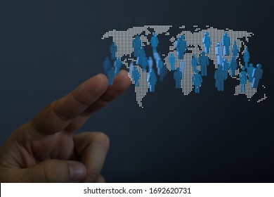  Big data visualization. Network connection structure network