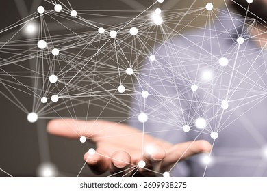 Big data visualization. Network connection structure