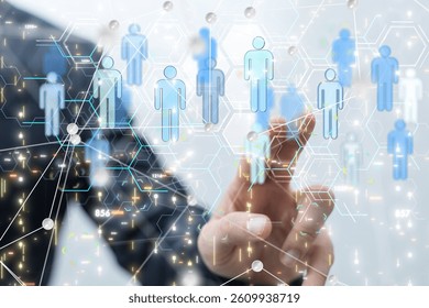 Big data visualization. Network connection structure