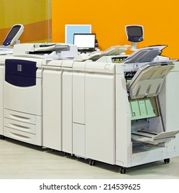 Big Digital Printer Machinery In Copy Office