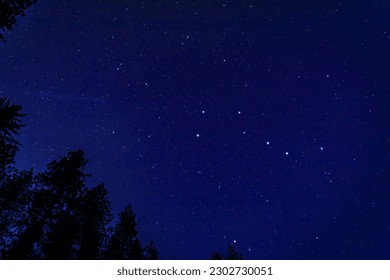 Big dipper constellation seen in Yosemite National Park on a starry night in the Sierra Nevada mountain range in California, USA - Powered by Shutterstock