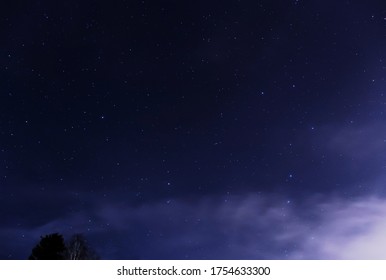 Big Dipper, Little Dipper And Polar Star. 