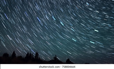 Big Dipper Night Sky Star Trails Stock Photo (Edit Now) 758004664