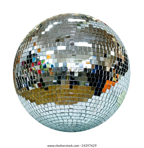 Big Disco Ball Symbol Seventies Isolated Stock Photo (Edit Now) 14297629