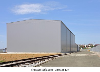 Big Distribution Warehouse Building Exterior