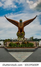Big Eagle Statue on the Eagle square in Kuah town, Langkawi, Malaysia