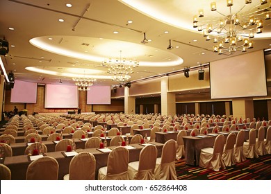 Big Empty Modern Meeting,seminar,conference Room In Hotel