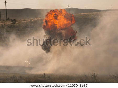 a big explosion in the war