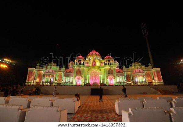 Big Fat Indian Wedding Decoration Kolkata Stock Photo Edit Now