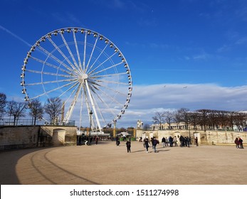 A Big Ferris Wheel Of  Musee De Orangerie, Paris, France