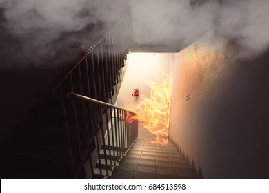 big fire in the building - Powered by Shutterstock