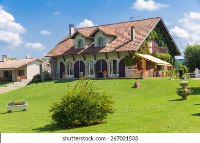 Big French Country House With Large Green Garden