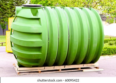 Big Green Tank For Underground Liquid Storage