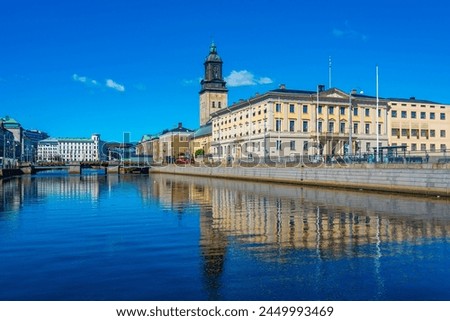 Big harbour channel (stora hamnkanalen) in swedish city Goteborg.