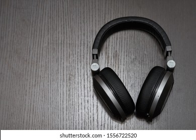 big headphones on the table