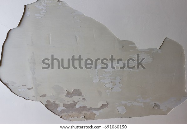 Big Hole Plastered White Ceiling Stock Photo Edit Now 691060150