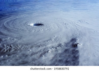 Big hurricane from space. Elements of this image were furnished by NASA. High quality photo