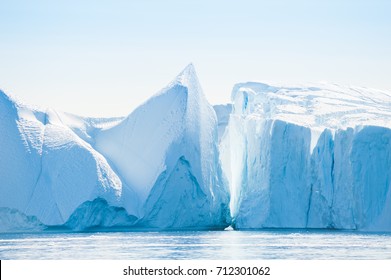 Big Icebergs In The Ilulissat Icefjord, Greenland