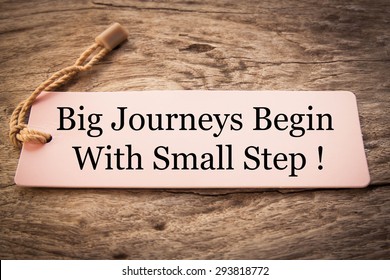 356 Big journey begin with small steps Images, Stock Photos & Vectors ...