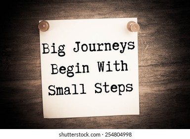 Big Journeys Begin Small Steps Stock Photo 254804998 | Shutterstock