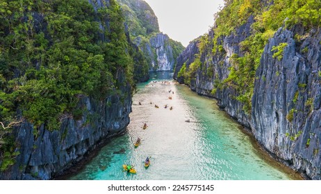 Big lagoon located in Palawan, Philippines - Beautiful nature  - Shutterstock ID 2245775145