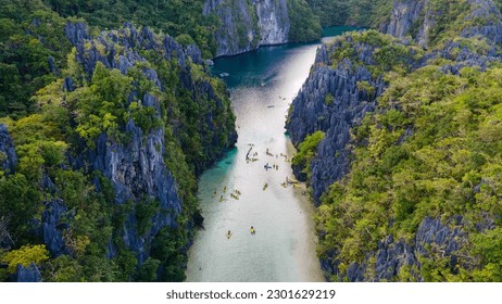Big Lagoon in the Philippines - Shutterstock ID 2301629219