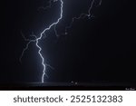 Big Lightning strike on the sea