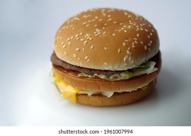 Big Mac Close-up. Fast Food