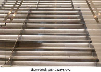 Big Marble Stairs With Led Lights Build In