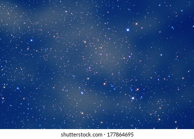 Big Milky Way Nebulosity In The Part Of Zodiac Constellation (the Archer). 