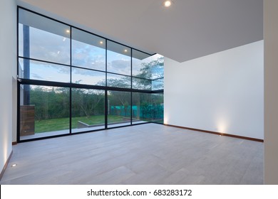 Big Modern Empty Living Room