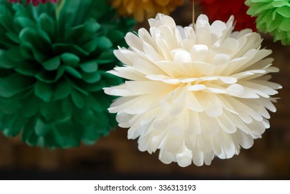 Big Paper Pom Poms