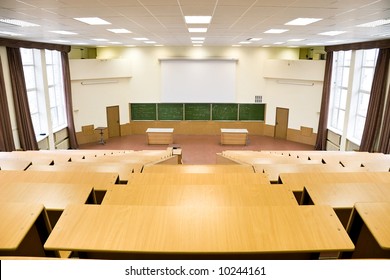 Big Physics Lecture Hall. Wide Angle View.